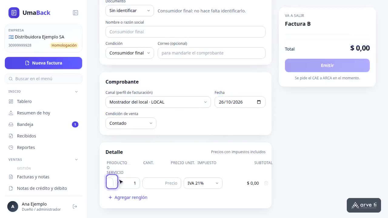 Facturar es elegir el cliente